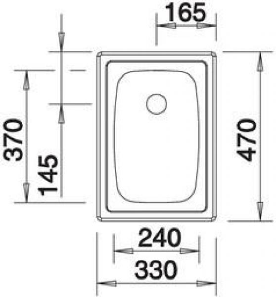 Blanco Top EE 3x4 Edelstahlspüle ohne Ablaufgarnitur, Edelstahl Naturfinish (501067)