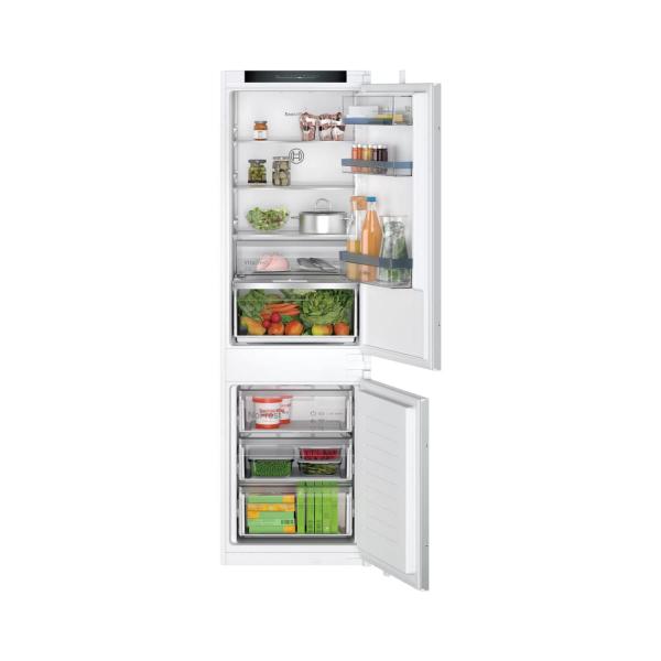 ARDEBO.de Bosch KIN86VSE0 Serie 4 Einbau Kühl-Gefrierkombination, 260 L, 55 cm breit, LED-Beleuchtung, EcoAirflow, VitaFresh XXL