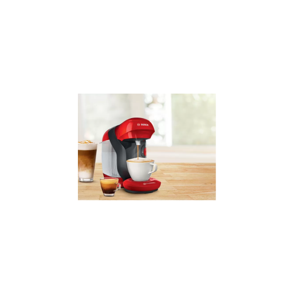 Bosch TAS1103 Kapselmaschine Tassimo Style, 1400 W, One-Touch Bedienung, Single serve, Intellibrew, rot