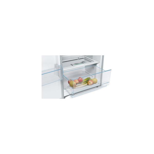 Bosch KSV36VLEP Serie 4 Standkühlschrank, 60 cm breit, 346 L, FreshSense, SuperKühlen, VitaFresh, Edelstahl-Optik