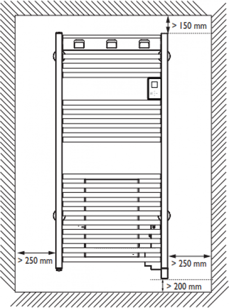 STIEBEL ELTRON BHE 175 T Plus Elektrischer Badheizkörper, 1750 Watt, verkehrsweiß (238715)