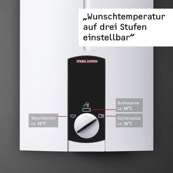 STIEBEL ELTRON DHB 18 ST Komfort-Durchlauferhitzer, EEK: A, elektronisch gesteuert, 18 kW (227608)