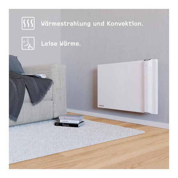 STIEBEL ELTRON CND 200 Wandhängender Duo-Konvektor, 2000 W, Überhitzungsschutz, weiß (234816)