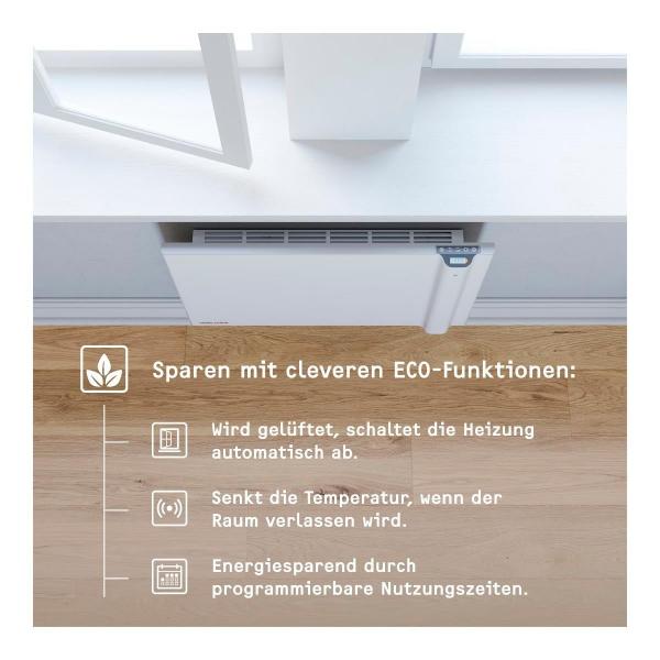 STIEBEL ELTRON CND 200 Wandhängender Duo-Konvektor, 2000 W, Überhitzungsschutz, weiß (234816)