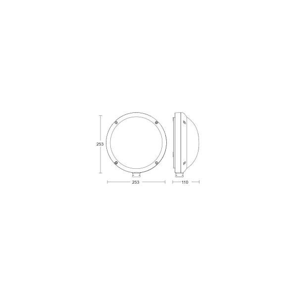 Steinel L 330 S Sensor-LED-Außenleuchte, mit Bewegungsmelder, 815 lm, anthrazit (053079)