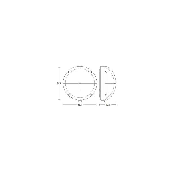 Steinel L 331 S Sensor-LED-Außenleuchte, mit Bewegungsmelder, 711 ml, anthrazit (053093)