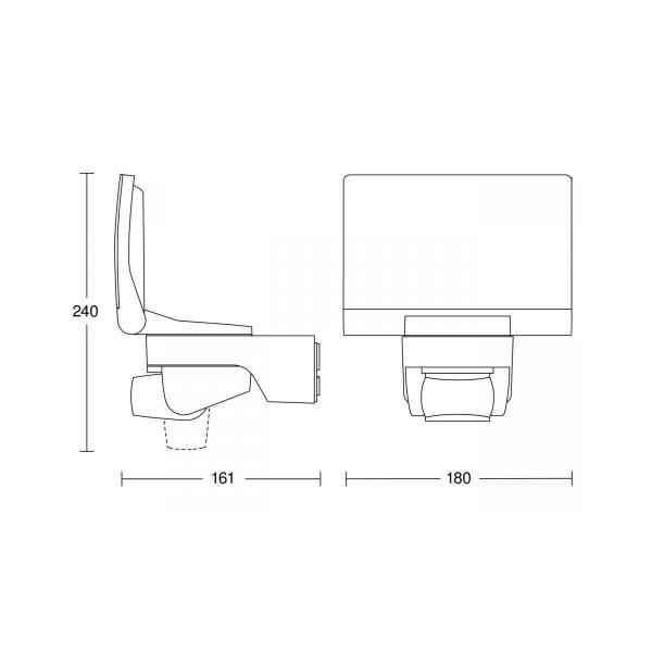 Steinel XLED home 2 XL S Sensor-LED-Außenstrahler, graphit (030056)