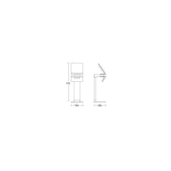 Steinel XSolar GL-S Solarleuchte, 1,2W, 150 lm, LED, 3000K, IP44, anthrazit (085681)