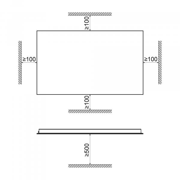 STIEBEL ELTRON RHB 700 Strahlungsheizung, Glas, 700W, schwarz (234424)