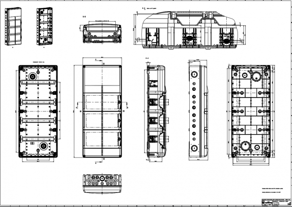 Spelsberg AK 42 Plus Kleinverteiler, 3-reihig, 42 Teilungseinheiten, 3-reihig, 315x750x155 mm (73364201), grau