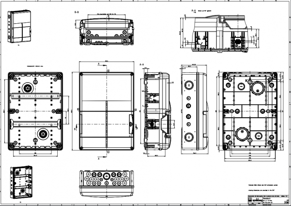 Spelsberg AK 14 Plus Kleinverteiler, 1-reihig, 14 Teilungseinheiten, 1-reihig, 315x450x155 mm (73361401), grau