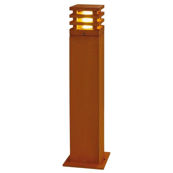 ARDEBO.de SLV RUSTY SQUARE 70 Outdoor Standleuchte, TC-DSE, IP55, eckig, max. 11W, stahl gerostet (229421)