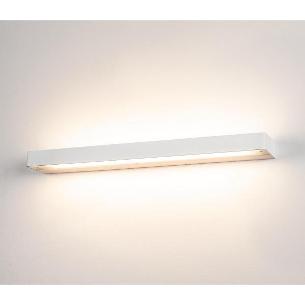 SLV SEDO 14 Wandleuchte, LED, 3000K, eckig, Glas satiniert, L/B/H 59,5/8,5/4 cm, 17W, weiß (151781)