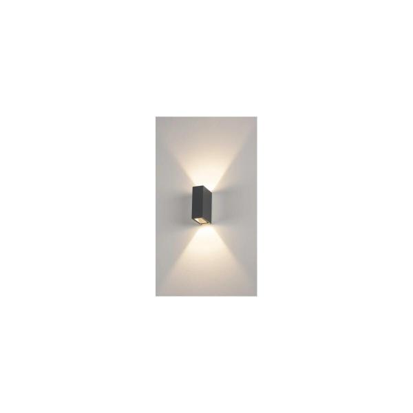 SLV QUAD BIG UP/DOWN Wandleuchte, LED, 3000K, IP44, eckig, anthrazit (232445)