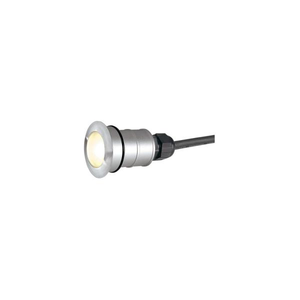 ARDEBO.de SLV POWER TRAIL-LITE 42 Outdoor Bodeneinbauleuchte, LED, 3000K, IP67, rund, edelstahl 316 (228332)