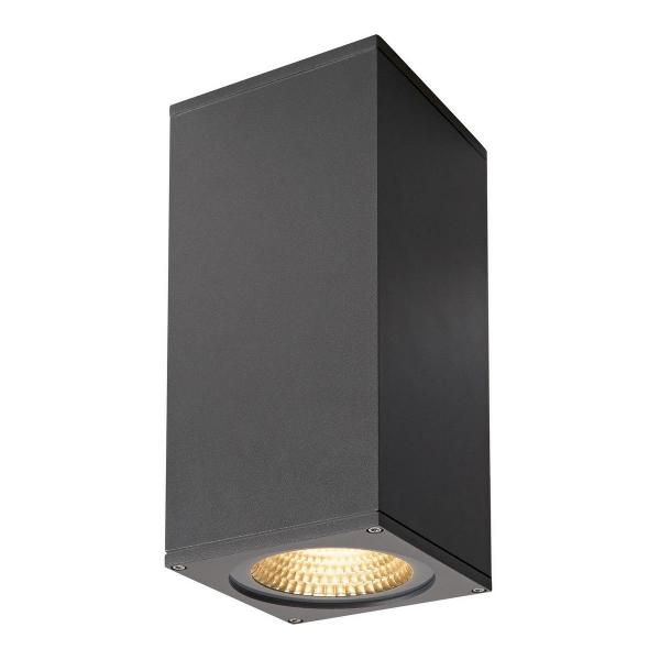 ARDEBO.de SLV Outdoor Wandleuchte BIG THEO FLOOD UP/DOWN, 42W, 4000lm, 3000K, anthrazit (234505)