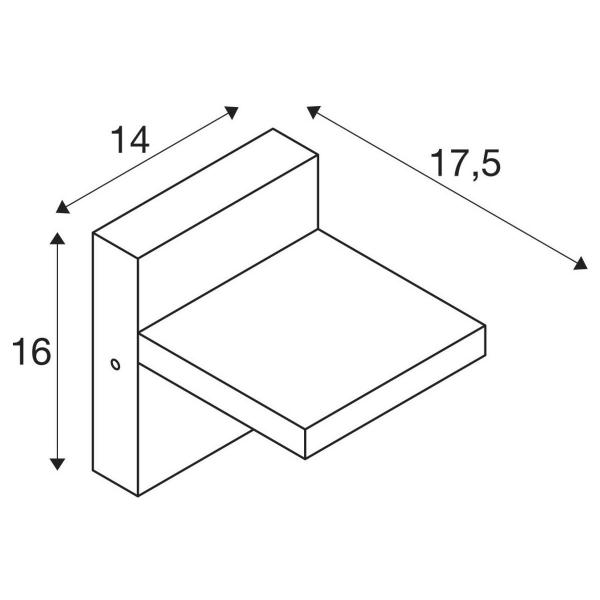 SLV ABRIDOR SENSOR, Outdoor LED Wandaufbauleuchte IP55 3000/4000K, anthrazit (1002990)