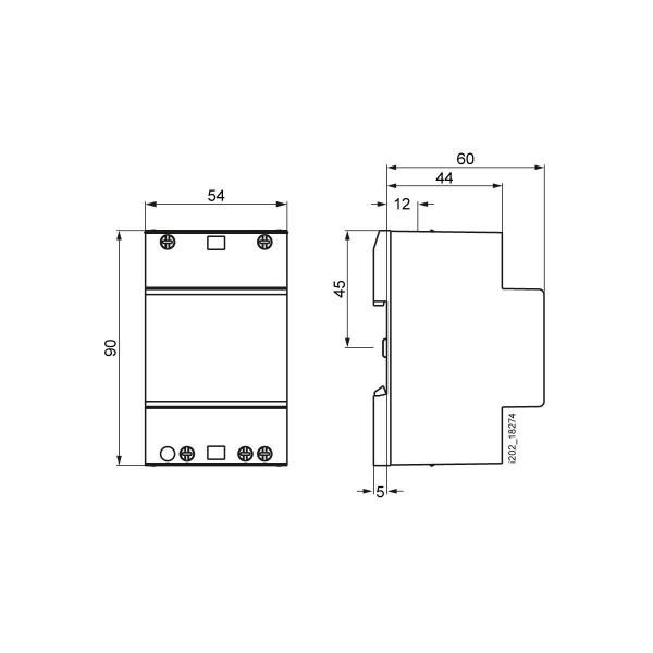 Siemens Sicherheitstransformator 24VA, Primär 230VAC, 50Hz, Sekundär 8V, 12VAC (4AC37240)