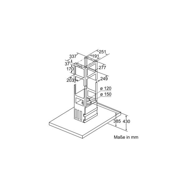 Siemens LF97BCP50 iQ500 EEK: A Inselhaube, 90 cm breit, Ab-/Umluft, Edelstahl