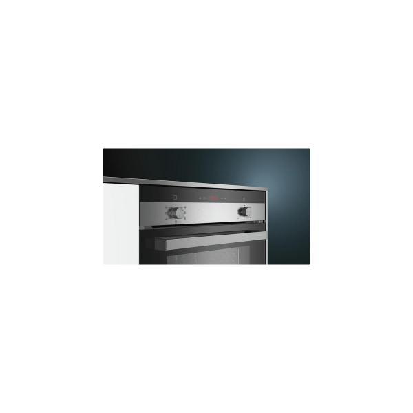 Siemens HB113FBS1 iQ100 EEK: A Einbaubackofen, 60 cm breit, 66 L, 3D-Heißluft Plus, Schnellaufheizung, Edelstahl