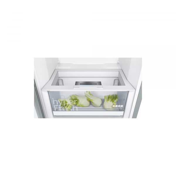 Siemens KS36VVIEP iQ300 Standkühlschrank, 60cm breit, 346l, antiFingerprint, hyperFresh, LED-Licht, edelstahl