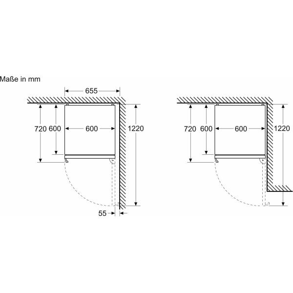 Siemens KG39NAICT iQ500 Stand Kühl-Gefrierkombination, 60 cm breit, 363 L, Home Connect, superCooling, inox