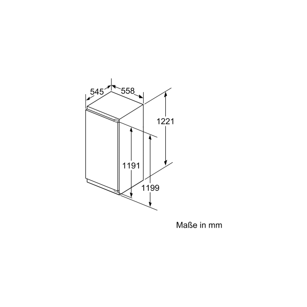 Siemens KI41FADE0 iQ700 Einbaukühlschrank, Nischenhöhe: 122,5cm, 187L, Festtürtechnik, superCooling, hyperFresh