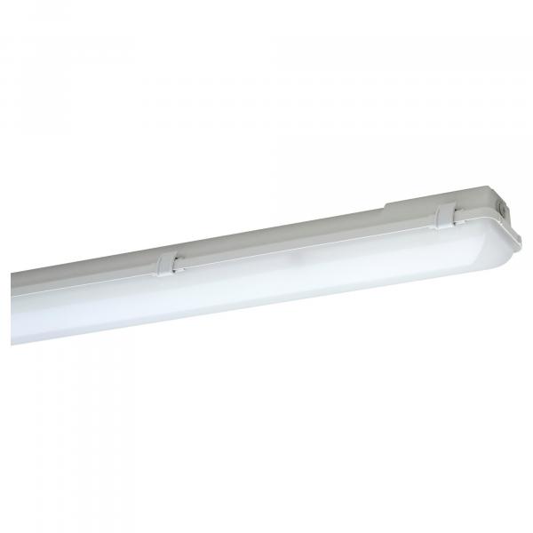 ARDEBO.de Schuch 163020016 LED-Feuchtraum-Wannenleuchte, 17W, 2470lm, 145lm/W, SKI, IP65, grau