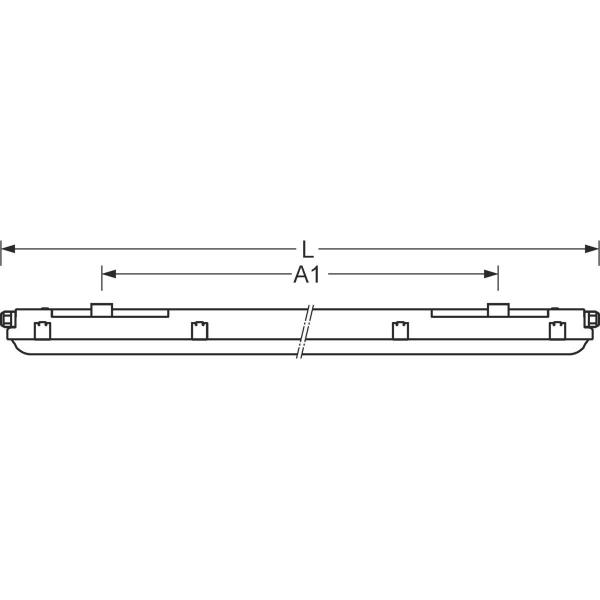 Regiolux Feuchtraumleuchte maran-DV/1500 LED 6200-3900 840 ETM hg, 26-43W, 3900-6200lm, 4000K, hellgrau (50135404115)