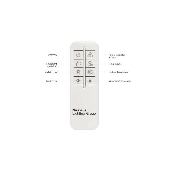 Paul Neuhaus LED-Deckenleuchte, holz, CCT, Fernbedienung, Innenleuchte, 36W, 4320lm (8330-79)