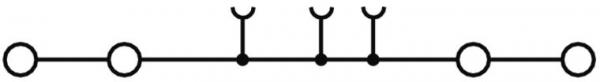 Weidmüller A4C 1,5 Durchgangs-Reihenklemme, PUSH IN, 1.5 mm², 500 V, 17.5 A, dunkelbeige