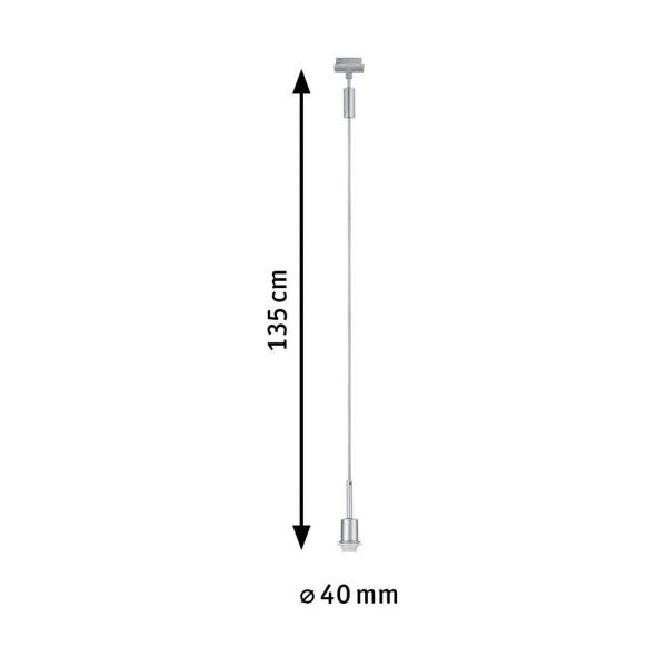 Paulmann URail Pendel DecoSystems, E14, 20W, chrom matt (96969)