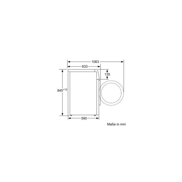 Bosch WAN28K43 8 kg Frontlader Waschmaschine, 60 cm breit, 1400 U/Min, AquaStop, Kindersicherung, Nachlegefunktion, weiß