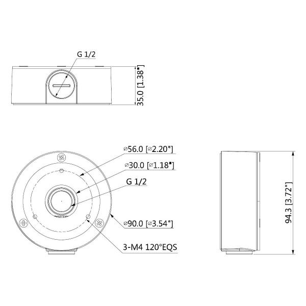 Lupus 13357 Mini Montagebox passend für LE139, LE201, LE202