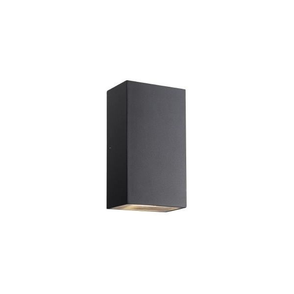 ARDEBO.de Nordlux Rold Flat Wandleuchte, 2x5 Watt, 350lm, 3000K, IP54, schwarz (84151003)