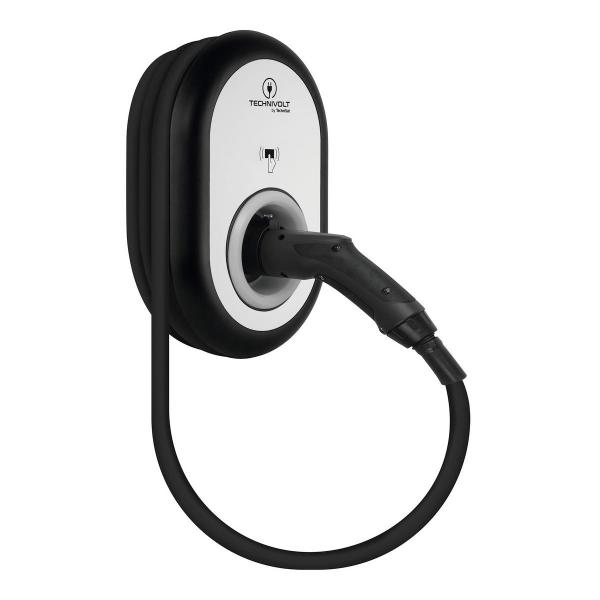 Technivolt 101 Wallbox 11kW mit 5m Ladekabel, Schwarz/grau (0000/6401)