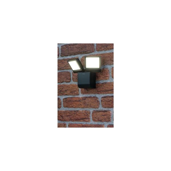 Theben theLeda S17-100L BK LED-Strahler, Wandmontage, IP55, 17W, schwarz (1020603)