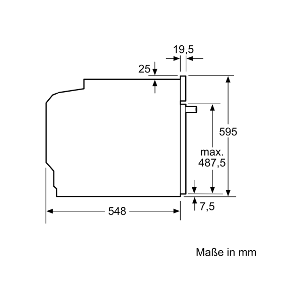 Bosch HRG5785S6 Serie 6 EEK: A Einbau-Backofen mit Dampfunterstützung, 71l, 59,4cm breit, 3D Heißluft, AutoPilot 30, Edelstahl