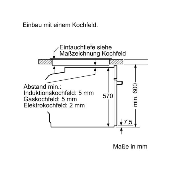 Bosch HRG5785S6 Serie 6 EEK: A Einbau-Backofen mit Dampfunterstützung, 71l, 59,4cm breit, 3D Heißluft, AutoPilot 30, Edelstahl