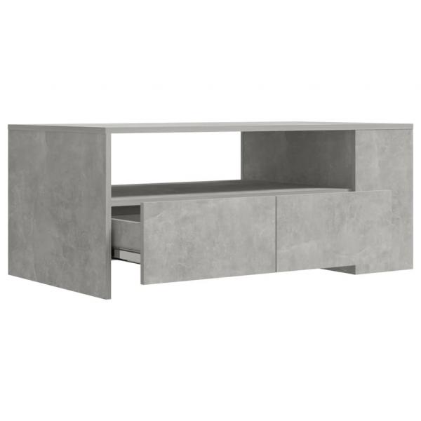 Couchtisch Betongrau 102x55x42 cm Holzwerkstoff