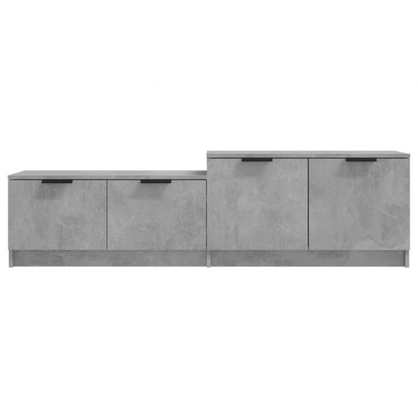 TV-Schrank Betongrau 158,5x36x45 cm Holzwerkstoff