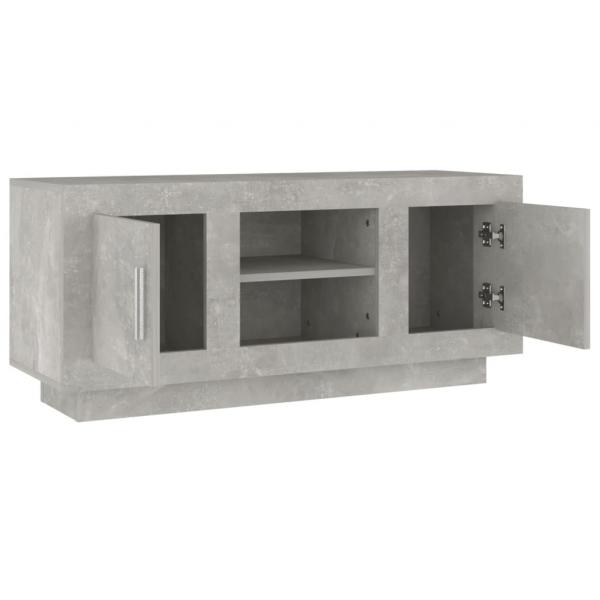 TV-Schrank Betongrau 102x35x45 cm Holzwerkstoff