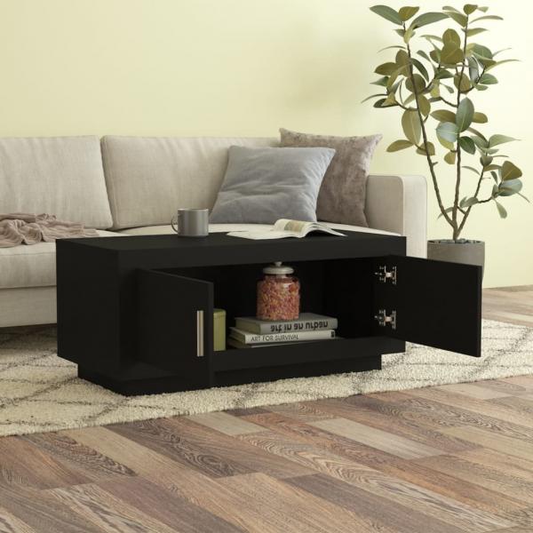 Couchtisch Schwarz 102x50x45 cm Holzwerkstoff