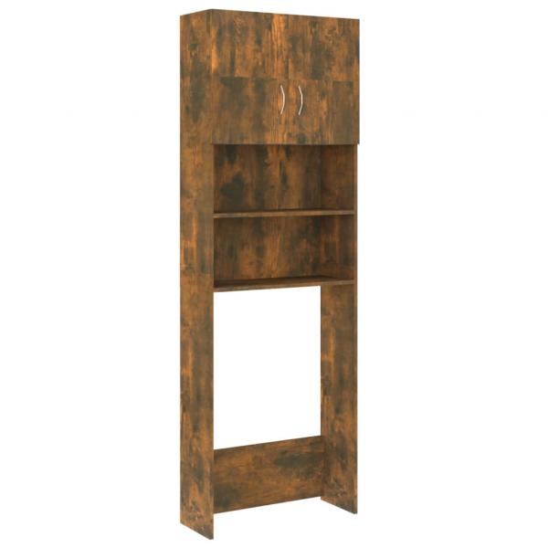 Waschmaschinenschrank Räuchereiche 64x25,5x190 cm