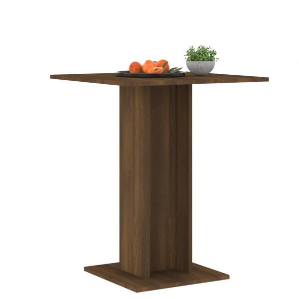 Bistrotisch Braun Eichen-Optik 60x60x75 cm Holzwerkstoff