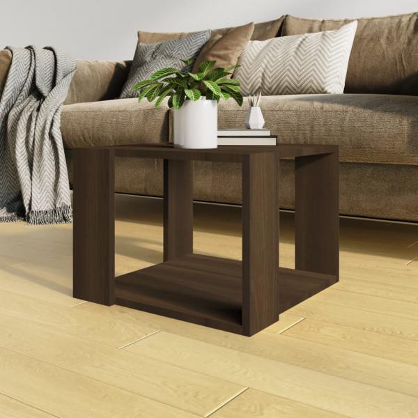 ARDEBO.de - Couchtisch Braun Eichen-Optik 40x40x30 cm Holzwerkstoff