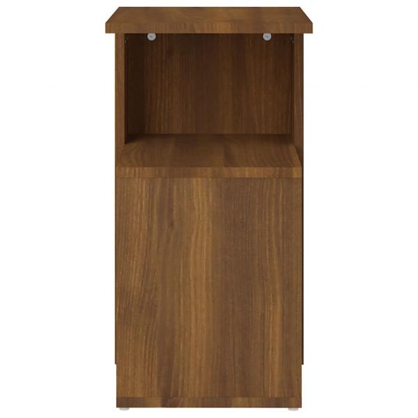 Beistelltisch Braun Eichen-Optik 36x30x56 cm Holzwerkstoff