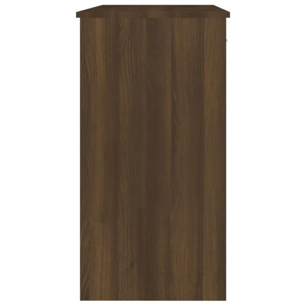 Schreibtisch Braun Eichen-Optik 80x40x75 cm Holzwerkstoff