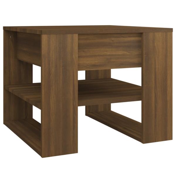 Couchtisch Braun Eichen-Optik 55,5x55x45 cm Holzwerkstoff