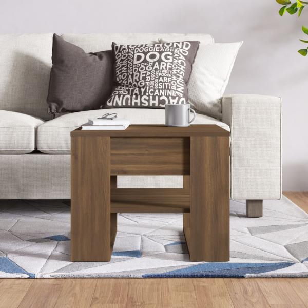 Couchtisch Braun Eichen-Optik 55,5x55x45 cm Holzwerkstoff